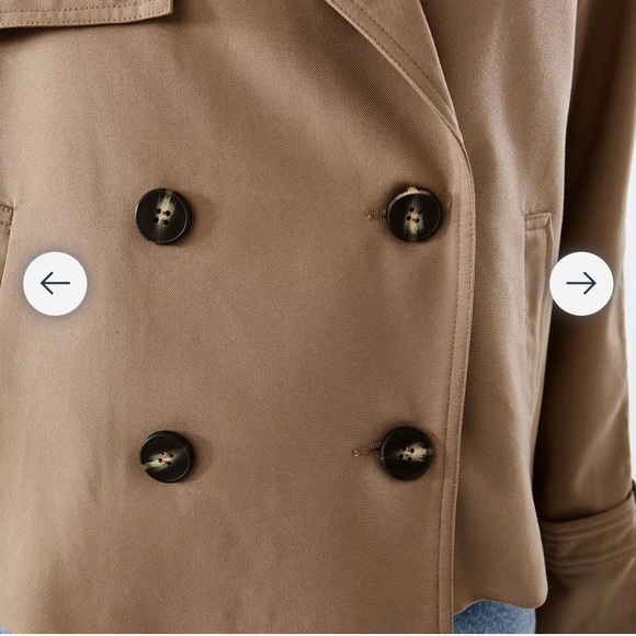 Crop Trench Coat size 18au (us16) NWT - Picture 7 of 9